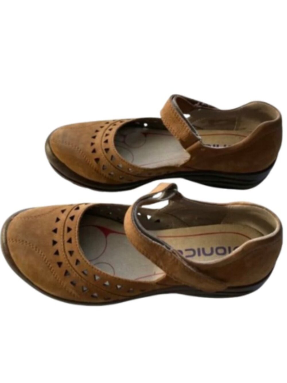 Bionica Suede Mary Jane Shoes Matia Brown No Slip Soles Comfort Insoles, sz 9 - Picture 6 of 10